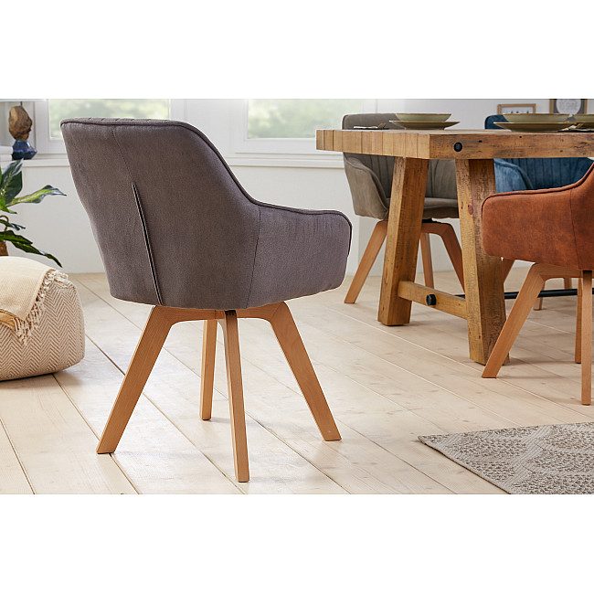 Stolička 41315 Livorno Mikrofaser Vintage Šedá