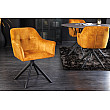 Stolička 42392 Loft Zamat Žltá