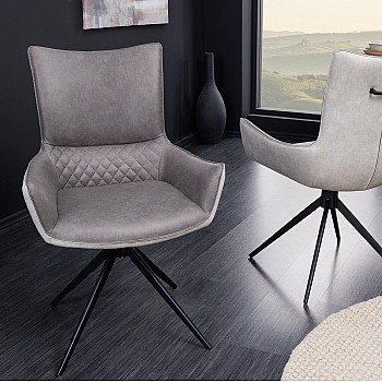 Stolička 43720 Alpine Mikrofaser Šedá