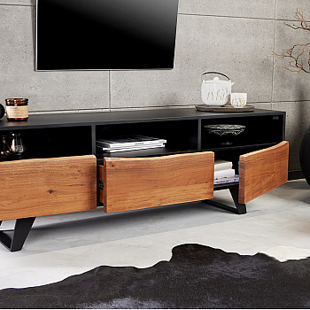 TV-skrinka 43305 Artwork 140cm Drevo Acacia