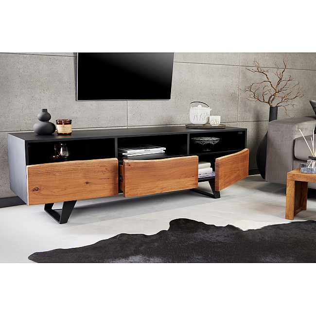 TV-skrinka 43305 Artwork 140cm Drevo Acacia