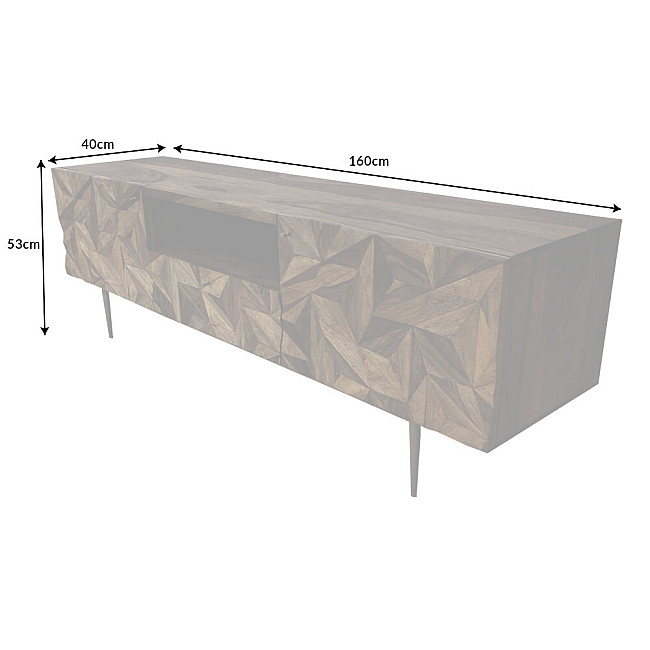 TV-skrinka 43448 Stone 160cm Drevo Palisander