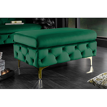 Taburetka 39611 Modern Barock Zamat Smaragdovozelená