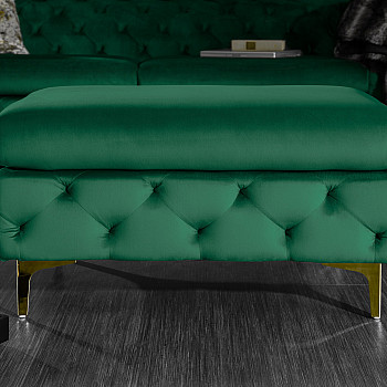 Taburetka 39611 Modern Barock Zamat Smaragdovozelená