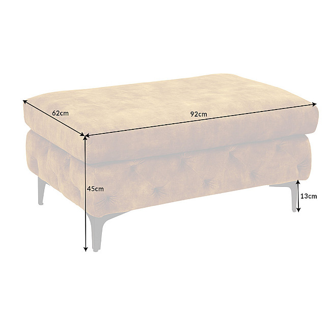 Taburetka 41299 Modern Barock Zamat Žltá