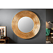 Zrkadlo 40697 Ø100cm gold