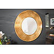Zrkadlo 40697 Ø100cm gold