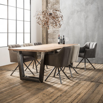 Jedálenský stôl 20-22 200x100cm Solid Acacia natural