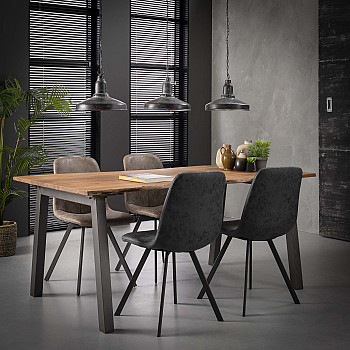 Jedálenský stôl 25-07 180x90cm Drevo Acacia natural