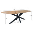 Jedálenský stôl 29-62 215x100cm Shaped Masív drevo Acacia Jedálenský stôl 29-62 215x100cm Shaped Masív drevo Acacia