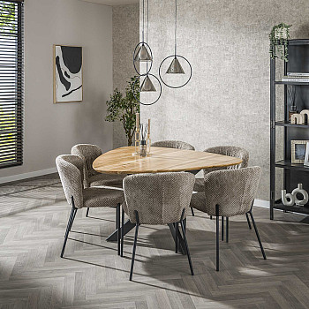 Jedálenský stôl 29-65 135x135cm Triangle Masív drevo Acacia Jedálenský stôl 29-65 135x135cm Triangle Masív drevo Acacia