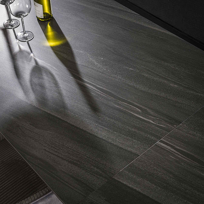 Rozkladací jedálenský stôl 45-29 160/240x90cm Ceramic Australian Black