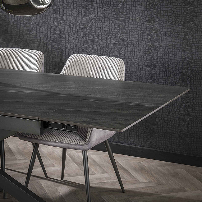 Rozkladací jedálenský stôl 45-29 160/240x90cm Ceramic Australian Black