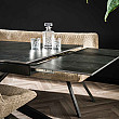 Rozkladací jedálenský stôl 45-31 180/260x90cm Ceramic Natural Black
