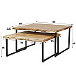Konferenčný stôl 21-54 80x80cm 2-set Edge Drevo Acacia - PRODUKT JE SKLADOM U NÁS - 1Ks Konferenčný stôl 21-54 80x80cm 2-set Edge Drevo Acacia - PRODUKT JE SKLADOM U NÁS - 1Ks
