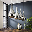 Luster 83-08 4 x Ø20cm Chromed glass
