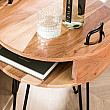 Nočný stolík 21-03 Round Drevo Acacia Nočný stolík 21-03 Round Drevo Acacia