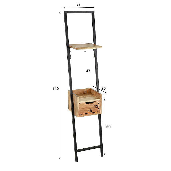 Nočný stolík 24-10 Step Drevo Acacia