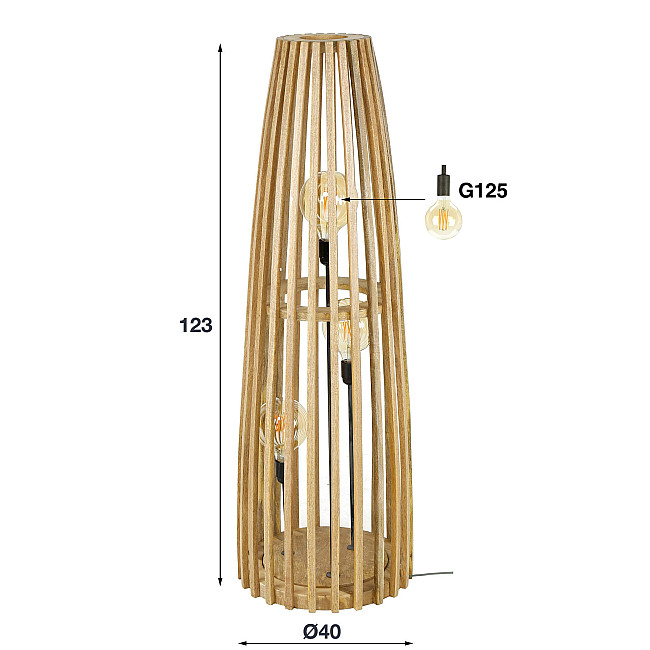 Stojaca lampa 74-46 3L Launch