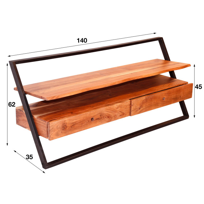 TV-skrinka 23-66 Lean 140cm Drevo Acacia TV-skrinka 23-66 Lean 140cm Drevo Acacia