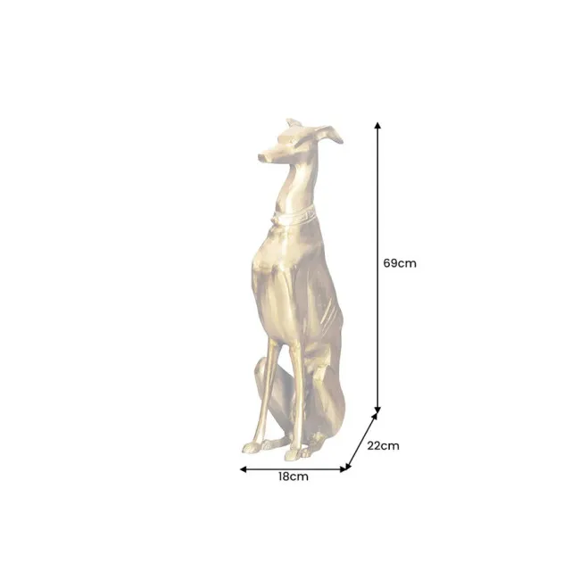 Dekorácia Grayhound 45170 Zlatá