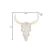 Dekorácia na stenu Bull 45561 Zlatá-Mango drevo