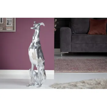 Dekorácia Grayhound 8891 Strieborná