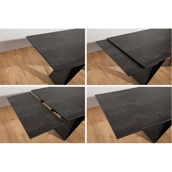 Rozkladací jedálenský stôl 38557 180/260 x 100cm Lava Ceramik