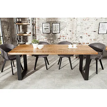 Jedálenský stôl 38660 200x90cm Masív drevo Mango prírodné - PRODUKT JE SKLADOM U NÁS - 2Ks