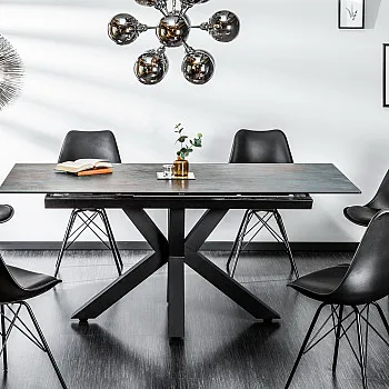 Rozkladací jedálenský stôl 41090 180/225x90cm Láva keramika