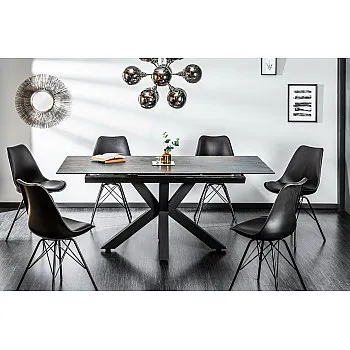 Rozkladací jedálenský stôl 41090 180/225x90cm Láva keramika