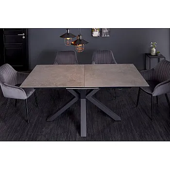 Rozkladací jedálenský stôl 41091 180/225x90cm Betón keramika