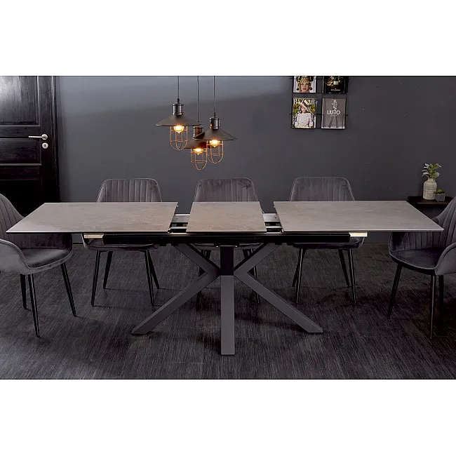 Rozkladací jedálenský stôl 41091 180/225x90cm Betón keramika