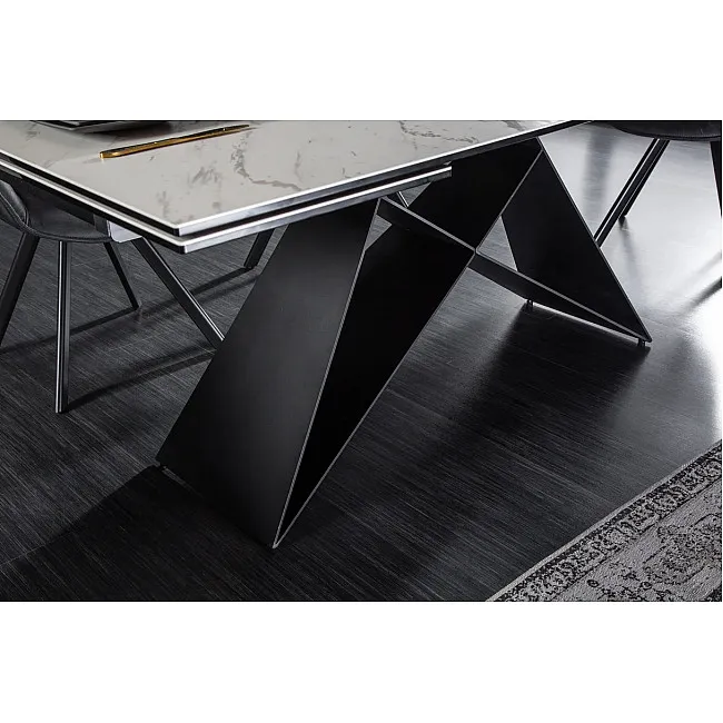 Rozkladací jedálenský stôl 39562 180/260 x 100cm White Look Ceramik