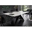 Rozkladací jedálenský stôl 39562 180/260 x 100cm White Look Ceramik