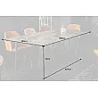 Jedálenský stôl 40668 200 x 100cm Marble Look Taupe Ceramik