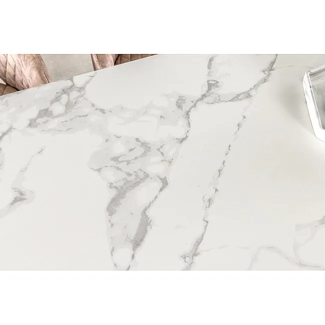Rozkladací jedálenský stôl Marvelous 43842 180/220/260x90cm Ceramik white marble
