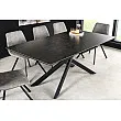 Rozkladací jedálenský stôl Alpine 43845 160/200x90cm Ceramik antracite