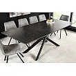 Rozkladací jedálenský stôl Alpine 43845 160/200x90cm Ceramik antracite