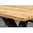 Rozkladací jedálenský stôl 45078 160/200x90cm Divoký dub fólia