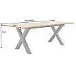 Rozkladací jedálenský stôl 45078 160/200x90cm Divoký dub fólia
