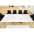 Rozkladací jedálenský stôl Infinity 45180 180/220/260 x 90cm White Ceramik