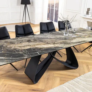 Rozkladací jedálenský stôl Infinity 45181 180/220/260 x 90cm Look taupe Ceramik 