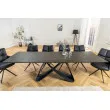 Rozkladací jedálenský stôl Infinity 45182 180/220/260 x 90cm Rust black Ceramik