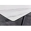 Rozkladací jedálenský stôl Mikado 46495 180/230x90cm Ceramik white marble