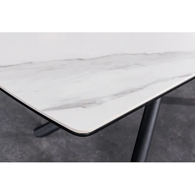Rozkladací jedálenský stôl Mikado 46495 180/230x90cm Ceramik white marble