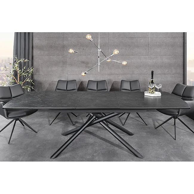 Rozkladací jedálenský stôl Mikado 46496 180/230x90cm Ceramik graphite marble