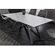 Rozkladací jedálenský stôl Atlas 46497 160/200x90cm Ceramik white marble