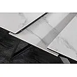 Rozkladací jedálenský stôl Atlas 46497 160/200x90cm Ceramik white marble