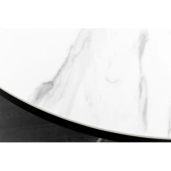 Rozkladací jedálenský stôl Mikado 46503 120/160x90cm Ceramik white marble